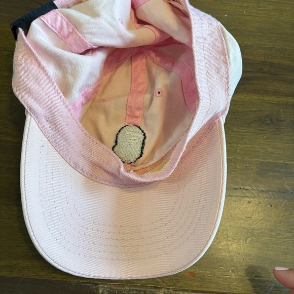 RARE Bape Vintage Ape Head Embroidered Baseball Hat Light Pink Bathing Ape Dad main image 5